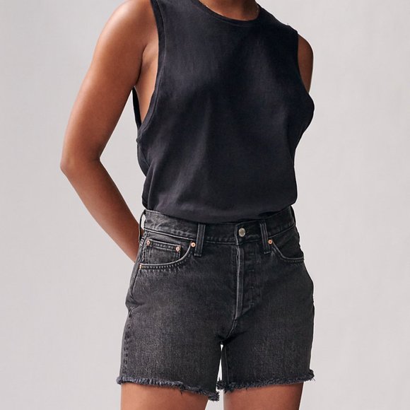 NWOT DENIM FORUM ex-boyfriend midi shorts - Picture 3 of 3